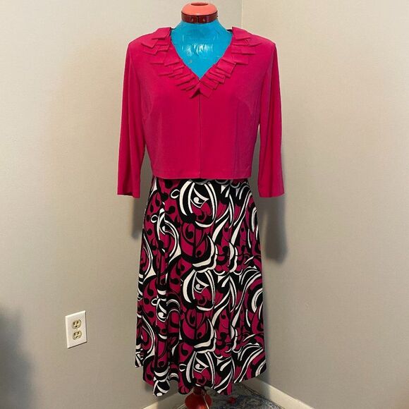 Julian Taylor Two Piece Boho Dress and Cardigan Womens Size 10P - Picture 1 of 15